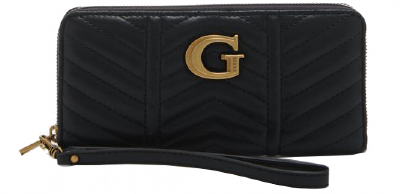 Guess 'Lovide' SLG Large zip around Geldbörse black