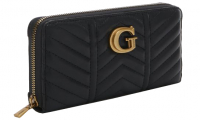 Guess 'Lovide' SLG Large zip around Geldbörse black