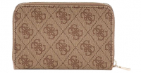 Guess 'Laurel' SLG medium zip around latte logo