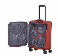 Travelite 'Croatia' 4-Rad Trolley S 55cm 2,4kg 35l koralle