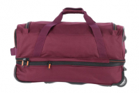 Travelite 'Basics' Trolley RT 55cm erweiterbar 2,3kg 51/64l bordeaux/orange