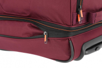 Travelite 'Basics' Trolley RT 55cm erweiterbar 2,3kg 51/64l bordeaux/orange