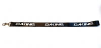 Dakine Schlüsselband mit Karabiner schwarz mit weißer Logoschrift