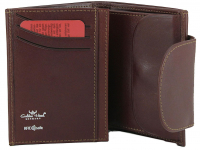 Golden Head 'Colorado' Kombischeintasche mit Riegel und RFID echt Leder tabacco