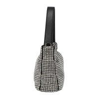 L.Credi 'Lene' Hobobag mit Strass-Steinen silver