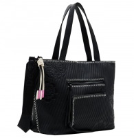 Desigual 'Back Soft-Free Pravia Zipper' Damenshopper schwarz