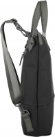 New-Rebels 'Matteo' Trenton Griff-Rucksack & Shopper 10L mit langem Riemen Planenmaterial schwarz