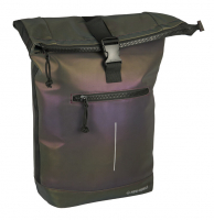 New-Rebels 'Reflect' New York Roll-up Rucksack 16L mit Laptopfach voll reflektierend