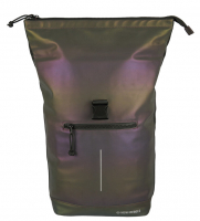 New-Rebels 'Reflect' New York Roll-up Rucksack 16L mit Laptopfach voll reflektierend