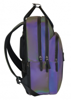 New-Rebels 'Reflect' Milwaukee Rucksack 19L mit Laptopfach two tone voll reflektierend