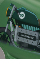 Samsonite 'Dream2Go' Kindertrolley Motorbike 30l 2,1kg grün