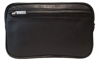 Garni Milano 'Top Zip' Gelenktasche echt Leder 20x13x5cm schwarz