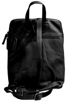 Prato 'OPU' Oil Pull Up Cityrucksack echt Rindleder schwarz