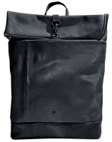 Prato 'LM Asif' Rucksack genarbtes Rindleder black