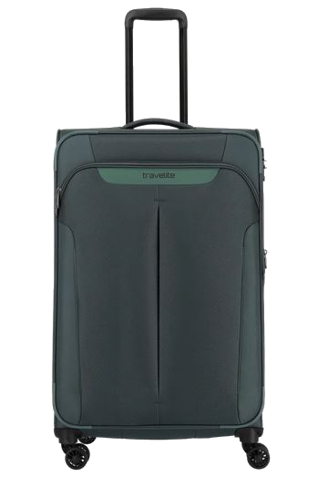 Travelite 'Croatia' 4-Rad Trolley 77cm 3,3kg erweiterbar 90/96l tannengrün