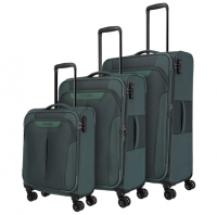 Travelite 'Croatia' 4-Rad Trolley 77cm 3,3kg erweiterbar 90/96l tannengrün