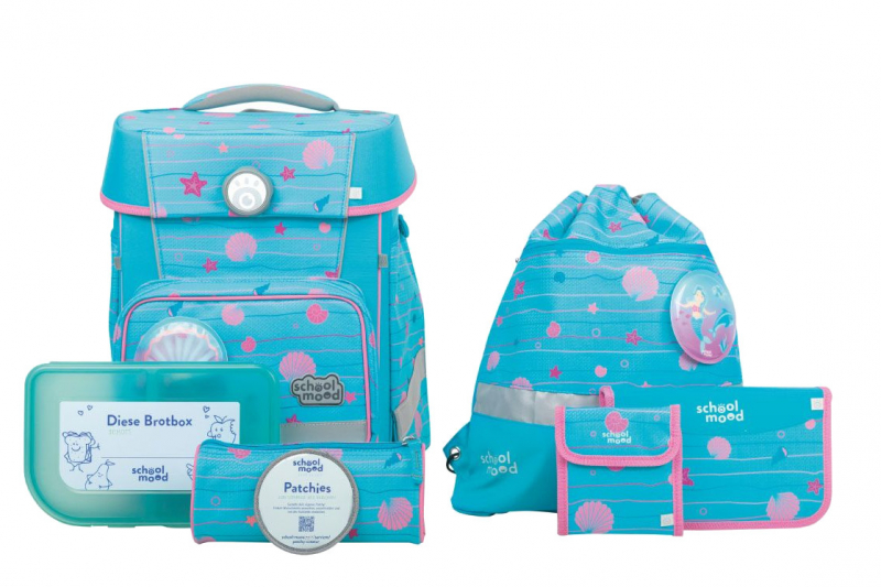 schoolmood 'Lilly' Schulranzen-Set 7-tlg. Champion Maxx 1,1kg 21l Mermaid