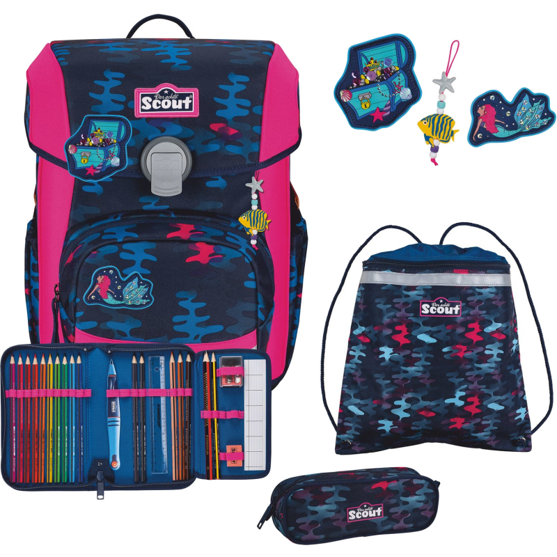 Scout Neo Set Schulranzenset 4tlg. Magic Sea