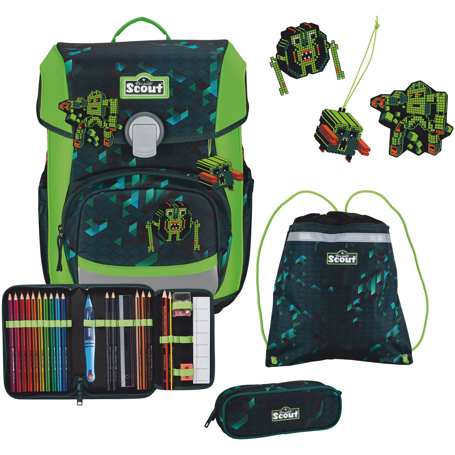 Scout Neo Set Schulranzenset 4tlg. Cubes