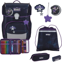 Scout 'Neo Safety Light' Exklusiv Schulranzenset 4tlg. spooky starlight