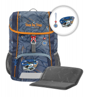 Step by Step 'Helicopter Sam' Kid Kindergarten-Rucksack 380g 13l 3-tlg. blau-orange