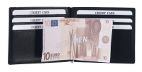 APC Dollarclipbörse echt Rindleder dunkelbraun