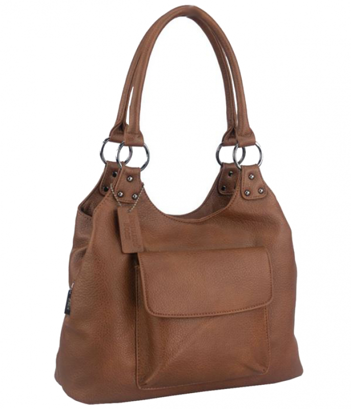 Bernardo Bossi 'Leonie' Shopper Henkeltasche cognac