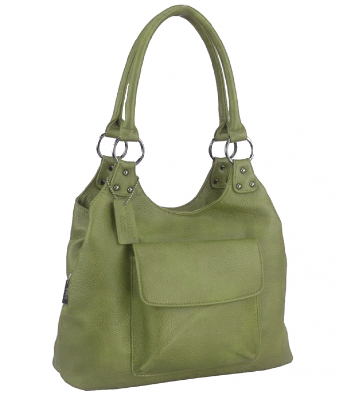 Bernardo Bossi 'Leonie' Shopper Henkeltasche olive