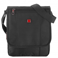 Travel N Meet Schultertasche hoch aus Spinnstoff schwarz