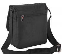 Travel N Meet Schultertasche hoch aus Spinnstoff schwarz