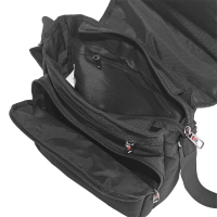 Travel N Meet Schultertasche hoch aus Spinnstoff schwarz