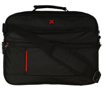 Travel N`Meet Schultertasche quer aus Spinnstoff schwarz