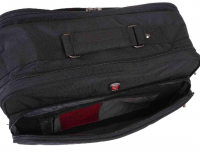 Travel N`Meet Schultertasche quer aus Spinnstoff schwarz