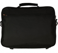 Travel N`Meet Schultertasche quer aus Spinnstoff schwarz