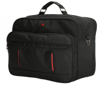 Travel N`Meet Schultertasche quer aus Spinnstoff schwarz