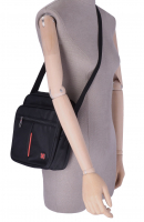 TravelN Meet Schultertasche hoch aus Spinnstoff schwarz