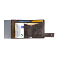Secwal2 Kartenetui XL 'Hunter' Geldbeutel RFID Leder grau