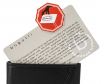 Bugatti 'Secure Smart' Kreditkartenetui RFID-Schutz schwarz