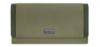 Bugatti 'Sina' Damenlangbörse mit Überschlag RFID-Schutz grün