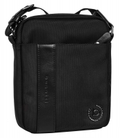 Bugatti 'Nero' Schultertasche Schwarz
