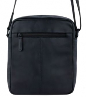 Bugatti 'Clark' Schultertasche echt Leder Schwarz
