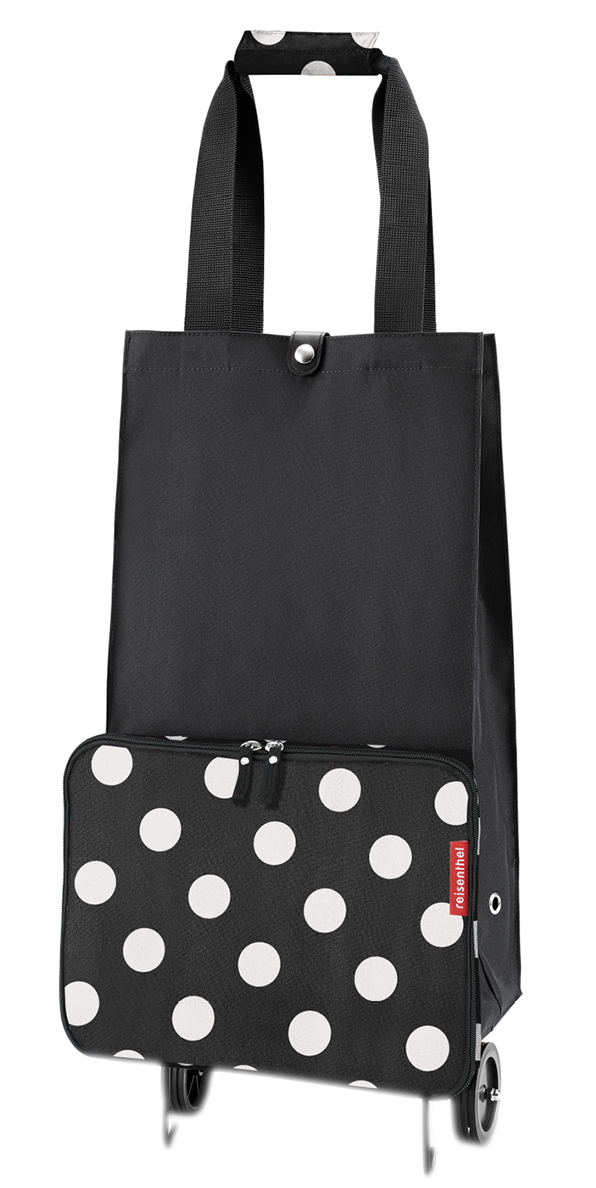 Reisenthel 'foldabletrolley' Einkaufsroller 30l dots weiß