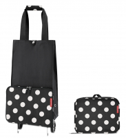 Reisenthel 'foldabletrolley' Einkaufsroller 30l dots weiß