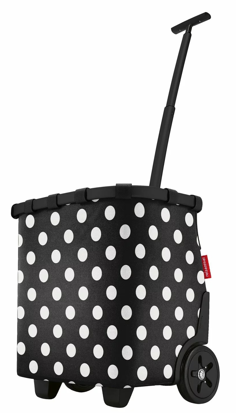 Reisenthel 'carrycruiser frame' Einkaufsroller Alurahmen dots weiß