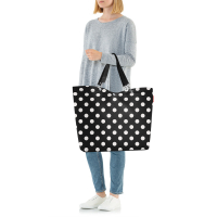 Reisenthel 'Shopper XL' Einkaufstasche groß 35l dots weiß