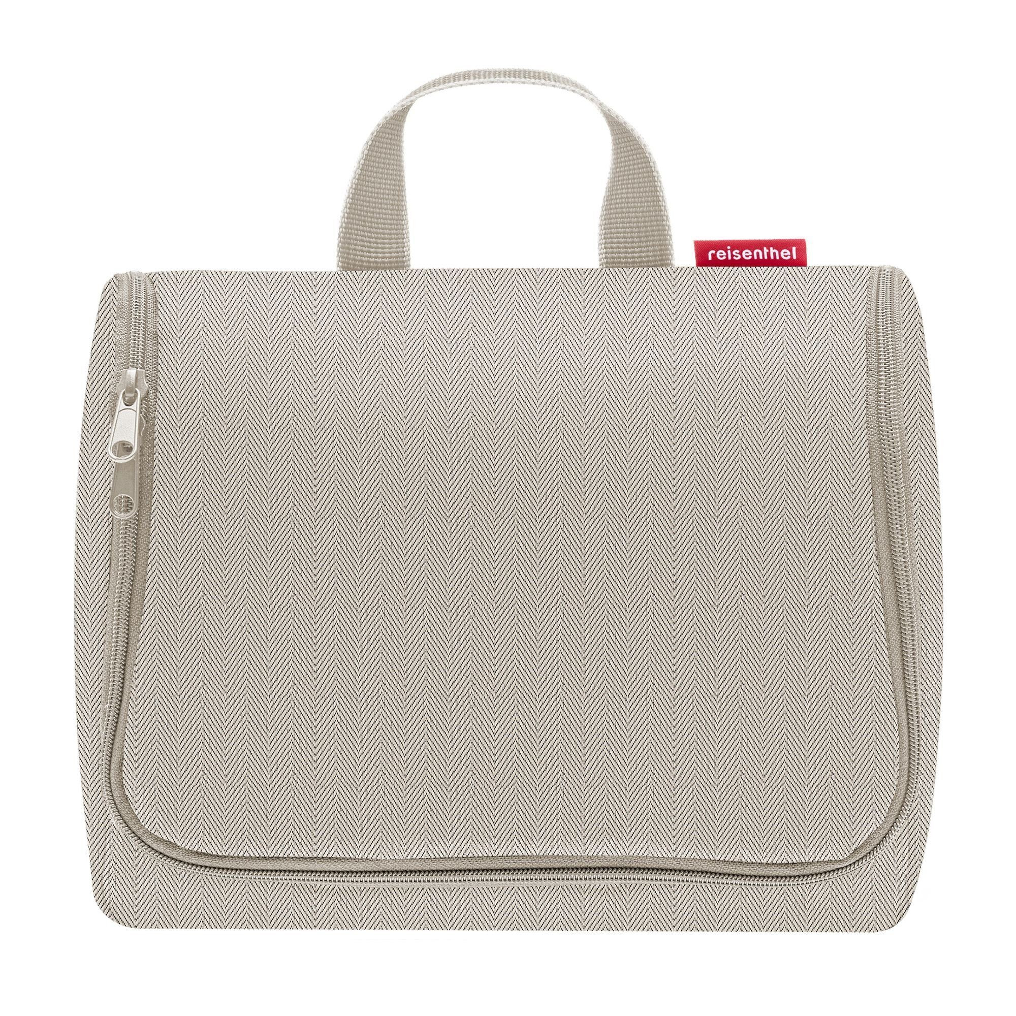 Reisenthel  'toiletbag'  XL  herringbone  sand