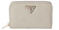 Guess ' Jena SLG' Medium Zip Around Damenbörse mit RV taupe logo