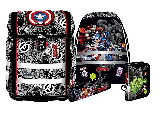 McNeill 'Avengers' Schultaschenset 5tlg Perfecto 1250g 22l