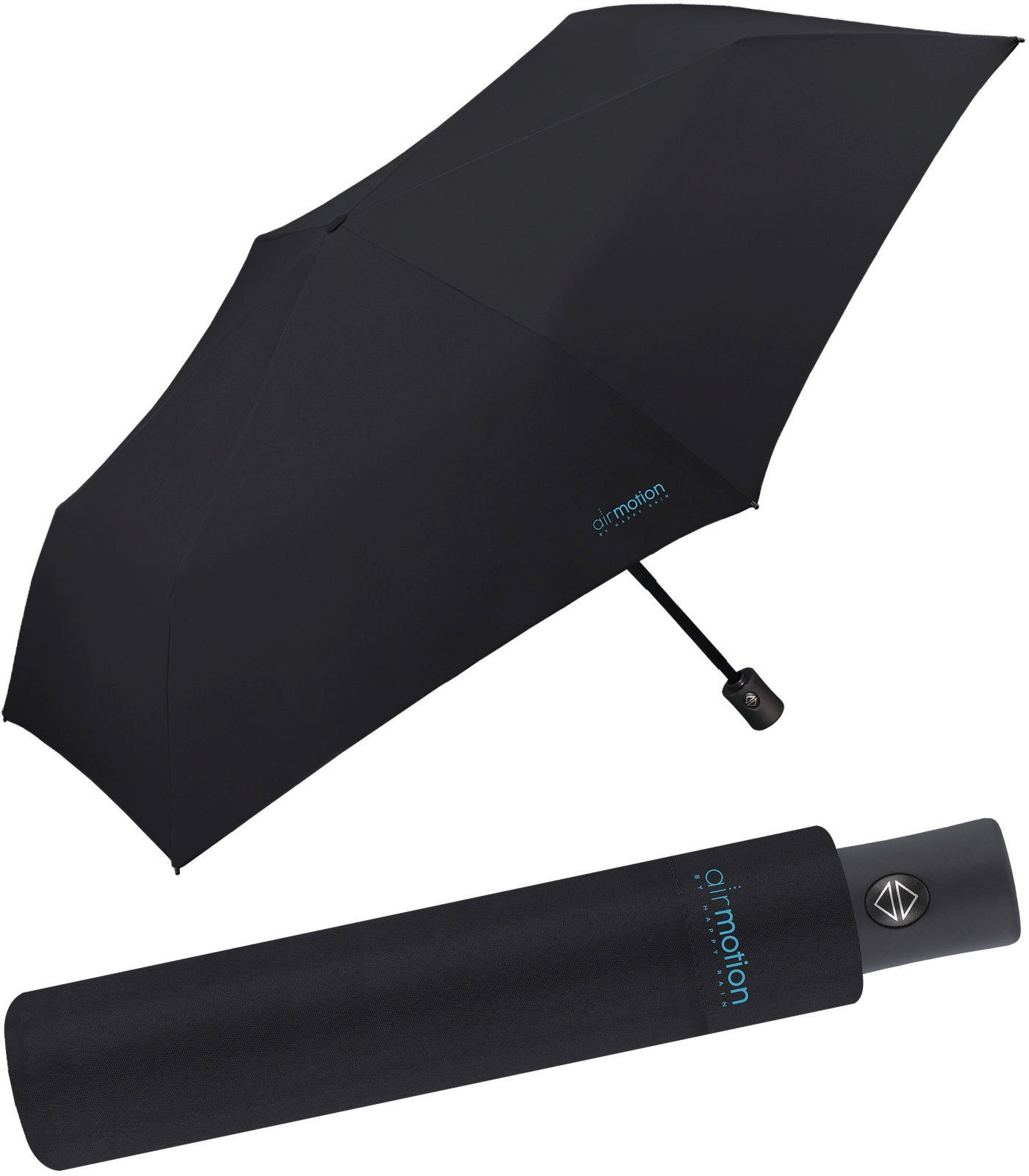 Happy Rain 'Air Motion' Easymatic auf/zu 174g extrem leicht, überschlagsicher schwarz