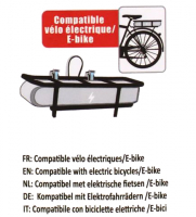 Franky Fahrradtasche mit Laptopfach wasserdicht 29l 500D PVC silver reflectiv